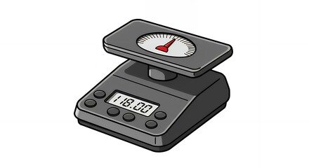 Fototapeta premium Digital Body Scale Symbol