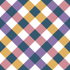 Checkered plaid seamless pattern background.