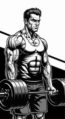 Obraz premium Strong man