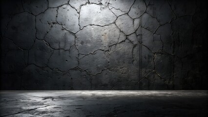 grunge concrete wall with light