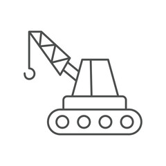 Crane thinline icon , vector, pixel perfect, illustrator file 
