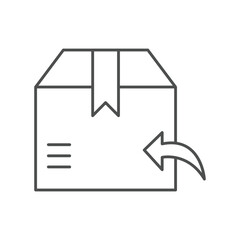 Easy Return thinline icon , vector, pixel perfect, illustrator file 