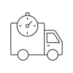 Express Delivery thinline icon , vector, pixel perfect, illustrator file
