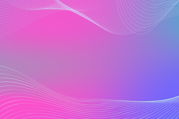 Abstract Gradient Background with Wavy Lines and Vibrant Color Blend Illustration