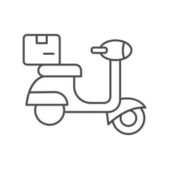 Local Delivery thinline icon , vector, pixel perfect, illustrator file 
