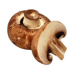 champignons isolated on transparent background, png
