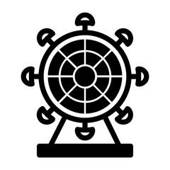 Obraz premium Ferris Wheel Icon