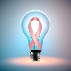 light bulb on blue background