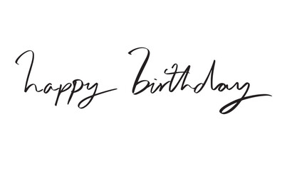 happy birthday text font calligraphy hand written lettering script black color object icon happy birthday to you party event celebration festival happy birthday present happy birthday surprise event