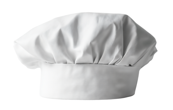 A spotless chefs hat a symbol of culinary artistry isolated on transparent background