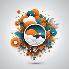 abstract background with globe