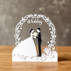 bride and groom on the table