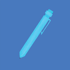 Creative Stationery Illustration – Pen