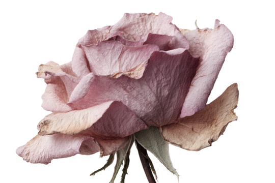 Pressed flower art with a dreamcore aesthetic showcasing dried rose beauty