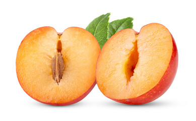 cherry plums isolated on transparent png (Image from camera)