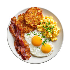 Classic Breakfast Plate with Hash Browns