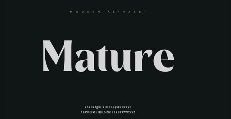 Mature modern stylish capital alphabet letter logo design