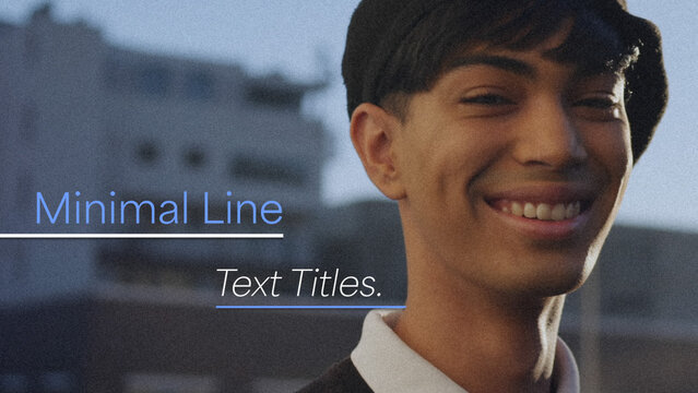 Minimal Line Text Titles