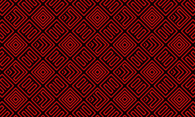 Ikat ethnic pattern background. dark red geometric abstract background. traditional art.