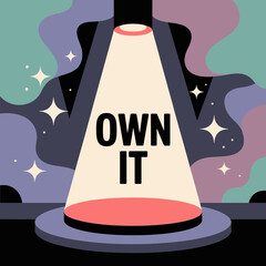 Spotlight on success embrace your potential and own your moment with confidence and empowerment