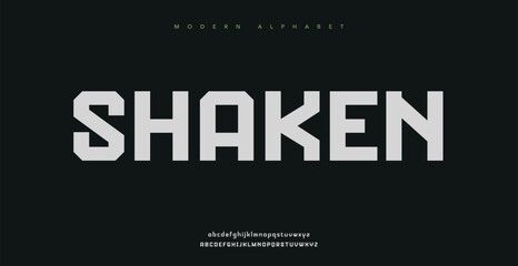 Shaken creative modern stylish calligraphy letter logo design