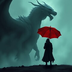 halloween witch with a broom