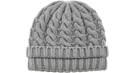 Isolated knitted beanie hat
