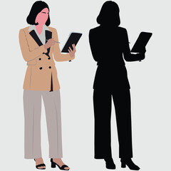 business woman with laptop