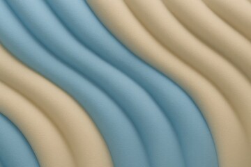 Soft pastel blue and beige wave pattern in repeating ridges used for digital textures and surface backgrounds