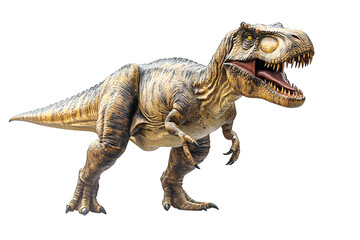 Obraz premium Tyrannosaurus T-rex dinosaur on white background