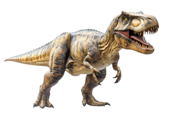 Tyrannosaurus T-rex dinosaur on white background