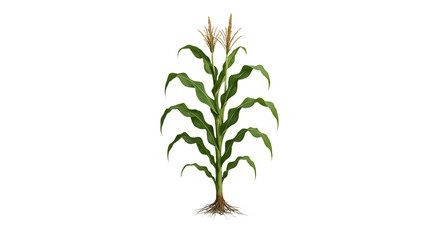 Fototapeta premium Corn plant on transparent background png