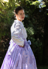 Young Ukrainian girl in national costume.