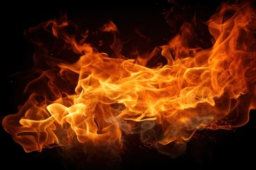 Fototapeta premium Photo fire in flame bonfire burning backgrounds.