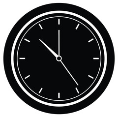Interior designer element isolated wall clock on white background