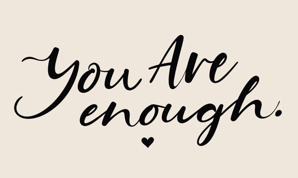 Inspiring Handwritten Quote on White Background