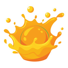 orange juice splash