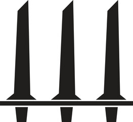 Teen Talwar monument in Clifton, Karachi