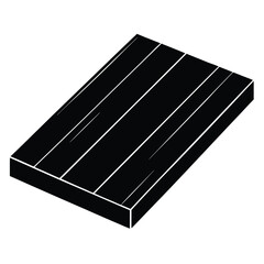 Interior designer element isolated wood flooring sample on white background