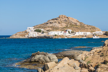 Mykonos Griechenland  Blick auf  Ägäisches Meer und Festland