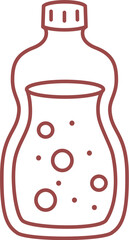 Water bottle outline
