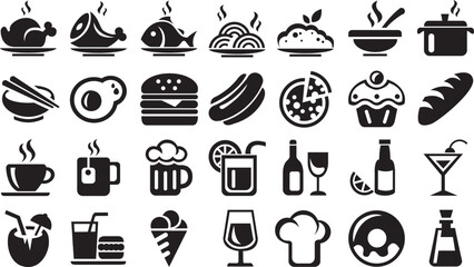 food icons set