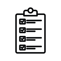 Obraz premium Checklist line icon , vector, pixel perfect, illustrator file 