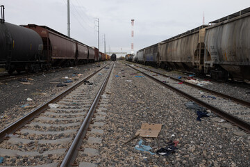 Obraz premium Urban Decay in Freight Train Yards