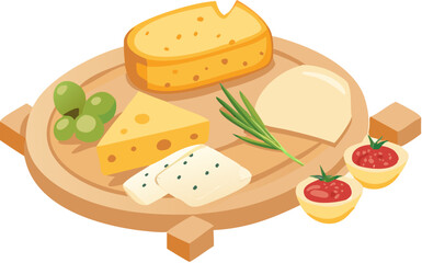 cheese and vegetables