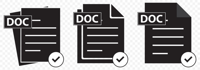 Audit icon. Simple element from audit collection. Document icon with magnifying glass and check mark. Filled Audit icon for templates, infographics and more on Transparent Background. EPS 10.