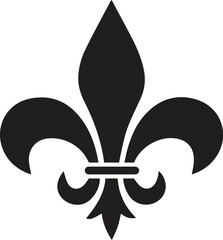 fleur de lis - ornament icon vector design template