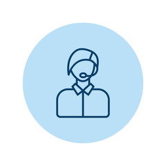 Customer Representative vector, pixel perfect, illustrator file 
