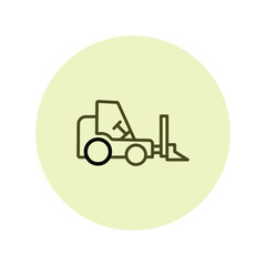 Forklift vector, pixel perfect, illustrator file 
