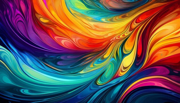swirling vibrant hues blend seamlessly abstract dynamic energy background abstract art